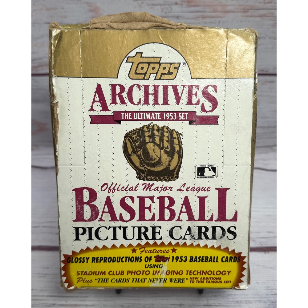 1991 TOPPS ARCHIVES The Ultimate 1953 Set Baseball 34ct. Wax Box